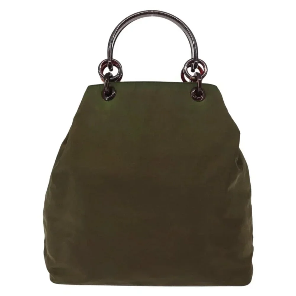 PRADA Tote Bag Nylon Khaki Auth bs30124 - Picture 3 of 16